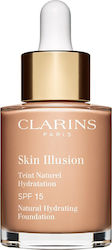 Clarins Skin Illusion Natural Hydrating Foundation Machiaj lichid 30ml