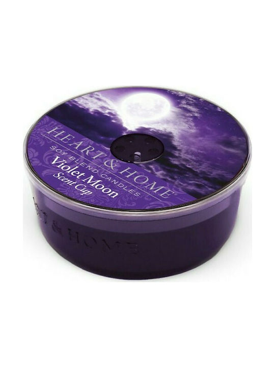 Heart & Home Scented Soy Candle Jar with Scent Violet Moon Purple 38gr 1pcs