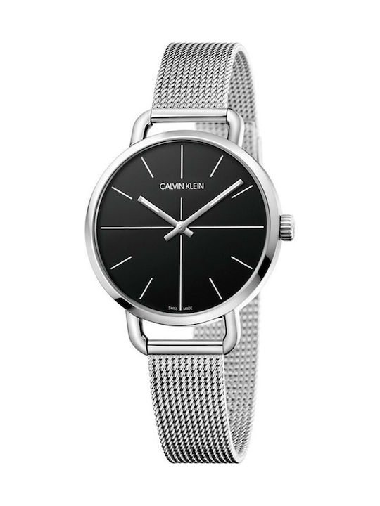 Calvin Klein Watch with Metal Bracelet Silver K7B23121