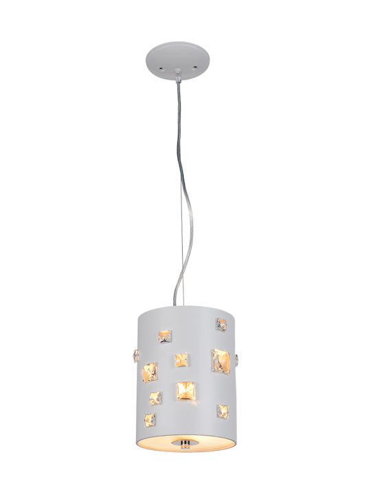 Ravenna Glass 180 Pendant Light Single-Light White