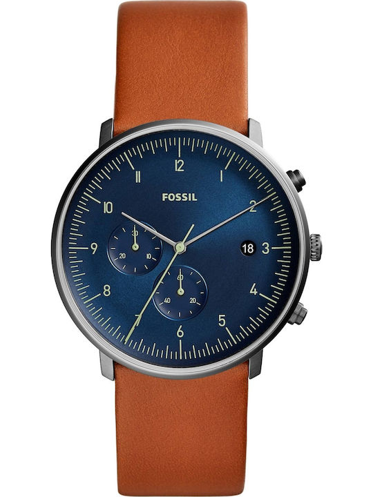 Fossil Chase Timer Watch Battery with Leather Strap Fossil Chase Timer Watch Battery with Leather Strap