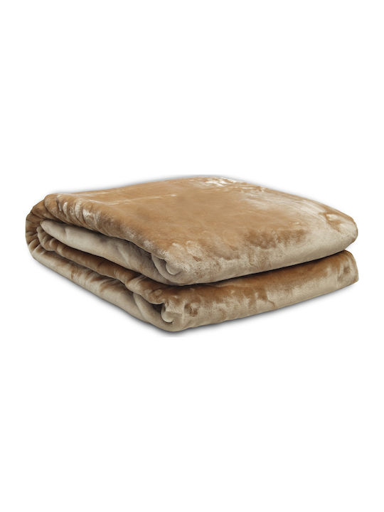 Sunshine Iris Velvet Blanket Single 160x220cm B...