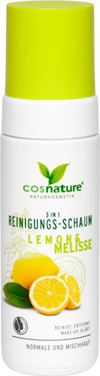 Cosnature 3in1 Foaming Cleanser Lemon And Melissa Αφρός Καθαρισμού Προσώπου 150ml
