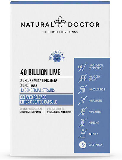 Natural Doctor Probiotics 40 billion Probiotics 30 caps