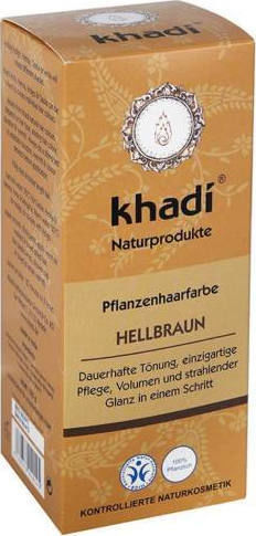Khadi Natural Plant Hair Colors Light Brown Βαφή Μαλλιών Ανοιχτό Καφέ 100gr