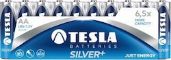 Tesla Batteries Silver+ Алкални Батерии AA 1.5V 10бр