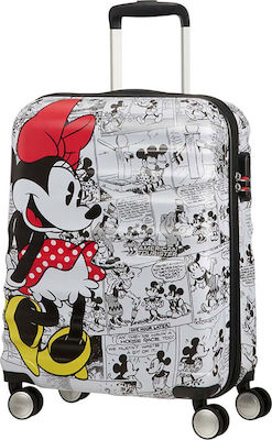 American Tourister Minnie Comics Children's Cabin Travel Suitcase Hard with 4 Wheels Height 55cm.
