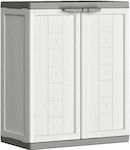 Double Door Wardrobe Jolly Low Plastic with 1 Shelf 68x39x85cm