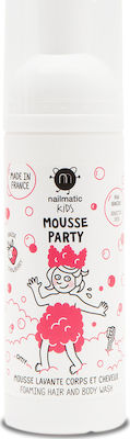 Nailmatic Kids' Bubble Bath Mousse Party with Strawberry in Foam Form 150ml