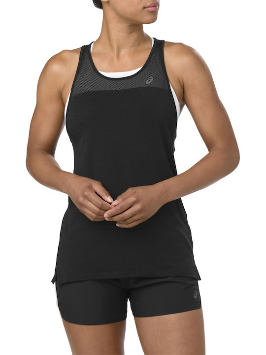 ASICS Loose Strappy Tank Women's Athletic Blouse Sleeveless Black