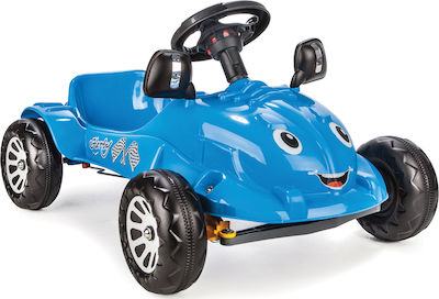 Herby Araba Kids Foot-to-Floor Car One-Seater with Pedal Blue