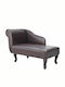 Recliner of Faux Leather Brown L104xW51xH69.5cm