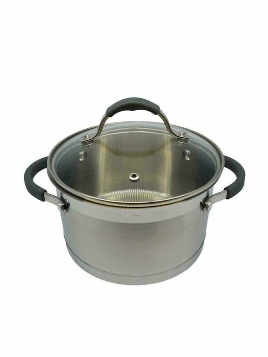 Ankor Tiefer Edelstahl-Topf 6.1Es / 24cm