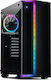 Inter-Tech S-3906 Renegade Jocuri Middle Tower Cutie de calculator cu iluminare RGB Negru