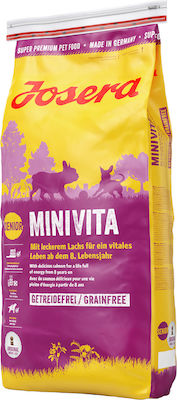 Josera Senior Minivita 0.9kg Dry Food Grain Free for Senior Dogs of Small Breeds with Salmon