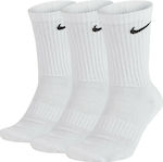 Nike Everyday Αθλητικές Κάλτσες Λευκές 3 Ζεύγη