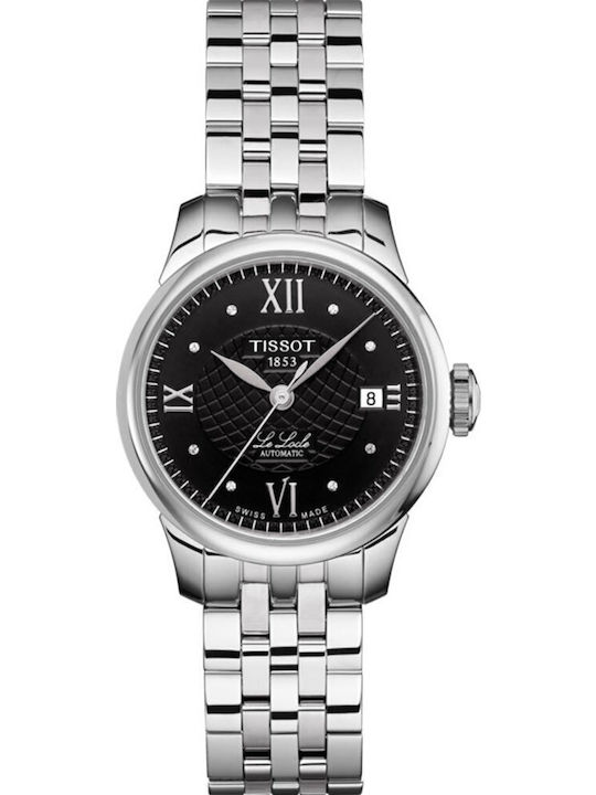 Tissot Le Locle Дамски Часовник 25.3mm Автоматичен със Сребриста Метална Верижка