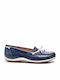 D Vega Moc B Leather Women's Moccasins in Blue Color