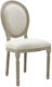 Dining Room Fabric Chair Beige 48x46x96cm