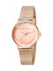 Esprit Essential Watch with Pink Gold Metal Bracelet