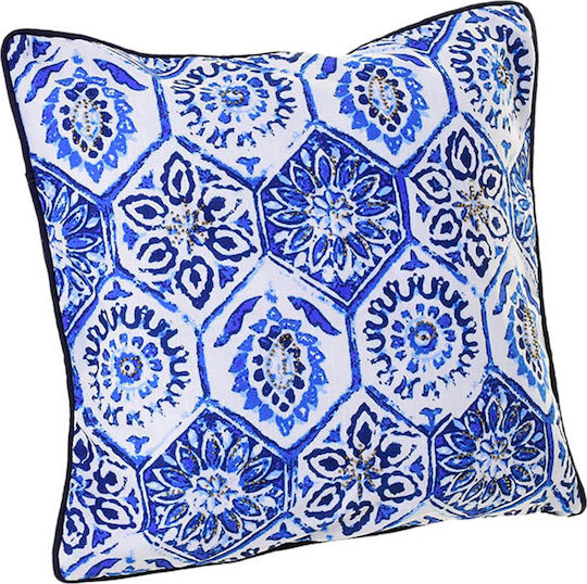 Inart Perna De Canapea Albastră 45x45cm