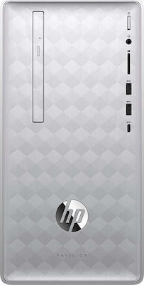 Pavilion 590-p0533ng Настолен компютър (Райзън 3-2200G/8ГБ DDR4/256ГБ SSD/Без ОС)