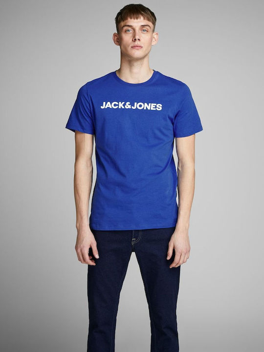 Jack & Jones Logo T-shirt Βlue