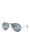 Ray Ban Aviator Unisex Γυαλιά Ηλίου με Navy Μπλε Μεταλλικό Σκελετό και Μπλε Ντεγκραντέ Καθρέφτη Φακό RB3025 9156/AJ