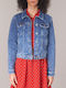 Only Women's Short Jean Jacket for Spring or Autumn Blue