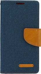 Forcell Canvas Diary Navy Μπλε (Galaxy A7 2018)