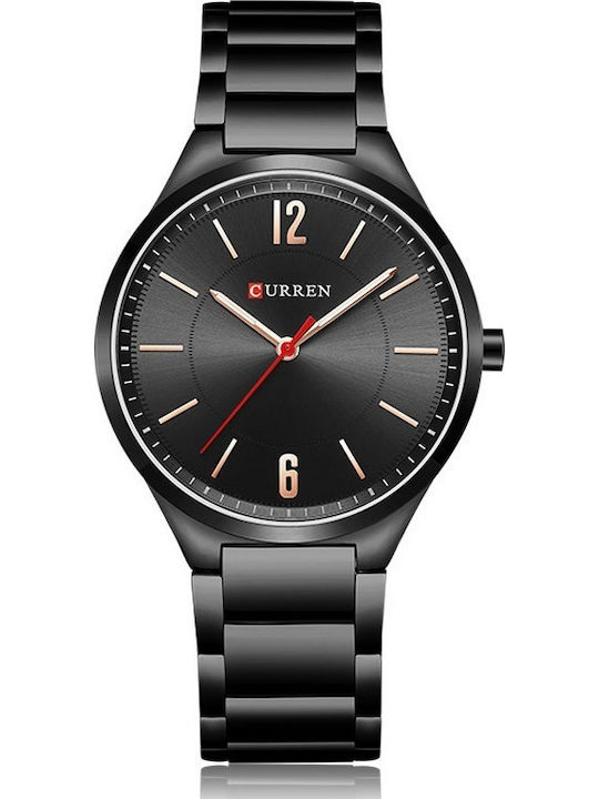 Curren Ανδρικό Ρολόι 42mm Μπαταρίας με Μαύρο Με...