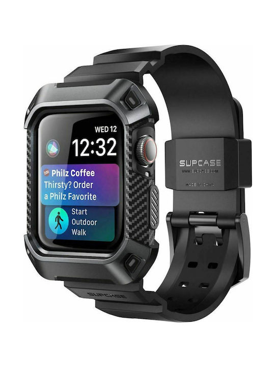 Supcase Unicorn Beetle Pro Plastikhülle in Schwarz Farbe für Apple Watch 44mm