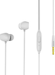 Remax RM-550 In-ear Handsfree με Βύσμα 3.5mm Λευκό