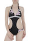 Midcurl Houston Costum de baie întreg cu decupaje Negru