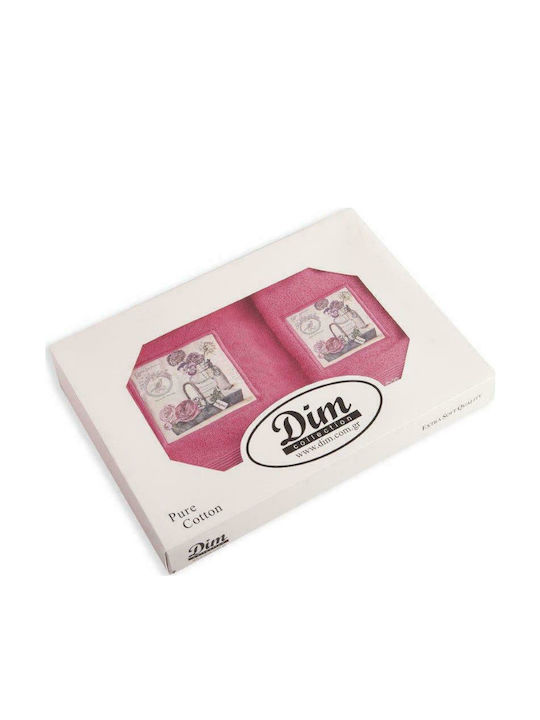 Dimcol 2-tlg. Set Badetücher Vintage Flower 02 ...