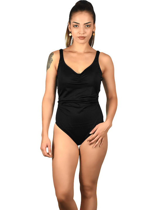 BP1501 One Piece Swimsuit with Light Padding Black