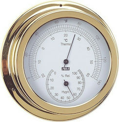 Thermometer - Hygrometer Brass 85mm