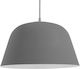 GloboStar Westvale Pendant Light Suspension Bell for Socket E27 Gray