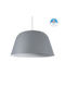 GloboStar Westvale Deckenleuchte Grau Glocke mit Lampenbirnensockel E27 40x24x24cm