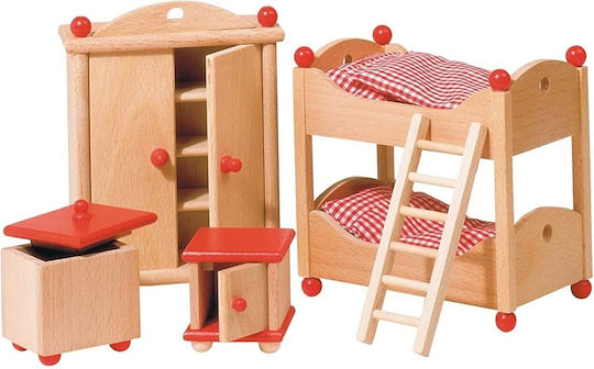 Goki Furniture for Flexible Puppets Children's Room Έπιπλα για Κουκλόσπιτο