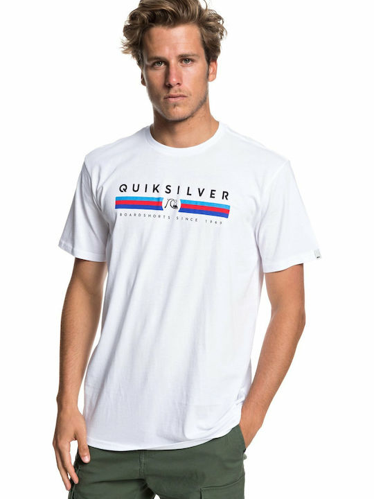 Quiksilver Get Bizzy T-shirt Bărbătesc cu Mânecă Scurtă Alb