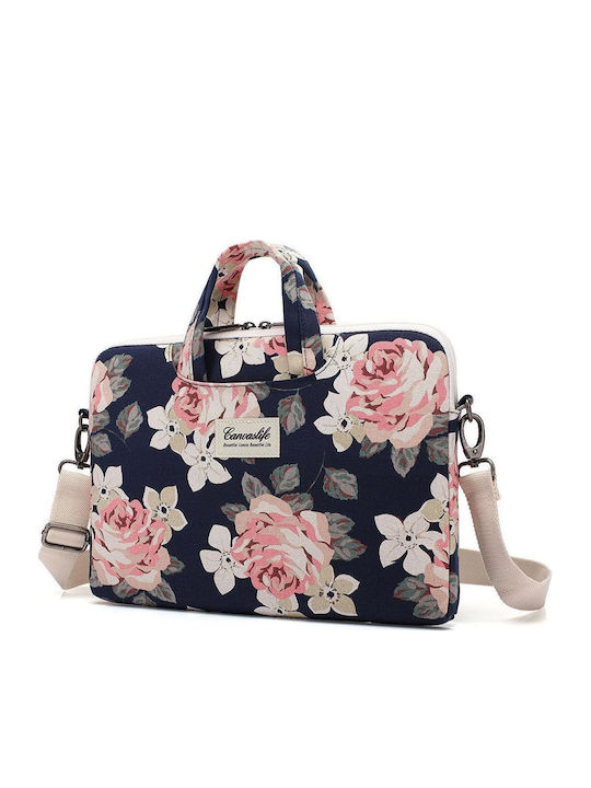 Tech-protect Canvaslife Aktentasche Hülle Laptop 15-16 Macbook 15 Blau Rosa