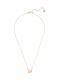 Swarovski Dazzling Swan Necklace with Pink Gold Plating