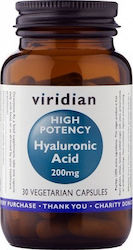 Viridian High Potency Hyaluronic Acid 200mg 30 κάψουλες Viridian High Potency Hyaluronic Acid 200mg 30 κάψουλες