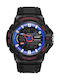 Weide Digital Men's Watch 50mm Battery with Black Rubber Strap