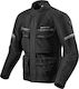 Rev'IT Outback 3 Men's Motorcycle Jacket 4 Seasons Waterproof Black/Silver