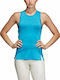 Adidas Women's Athletic Blouse Sleeveless Light Blue