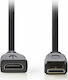 Nedis HDMI 1.4 Hochgeschwindigkeits 1080p 120Hz Kabel Mini-HDMI-Stecker - HDMI-Stecker 0,2m Schwarz
