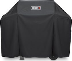 Weber Grill Cover Black from Polyester with UV Protection 129.5x45.2x106.68cm