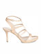 Mourtzi Leder Damen Sandalen in Beige Farbe